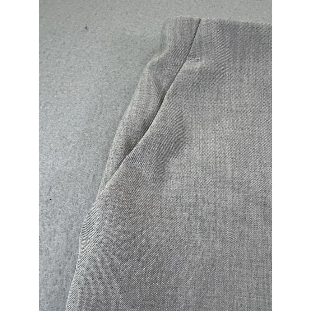 Halara Mid Rise Pocket Casual Tapered Pants Ankle Length Light Gray Small